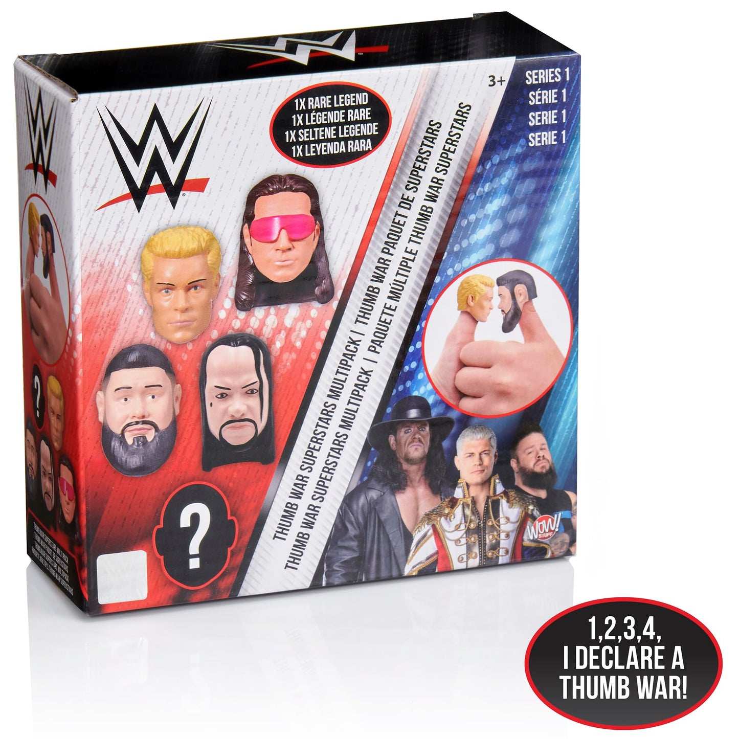 WOW! Stuff WWE Thumb Wars Superstars 5 Pack Multipack, Competitive Thumb Wrestling Figures Set, Includes 5 Thumb Sized Superstars, Collectible Toys and Gifts for Boys and Girls, Ages 3 to Adult