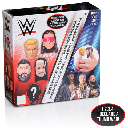 WOW! Stuff WWE Thumb Wars Superstars 5 Pack Multipack, Competitive Thumb Wrestling Figures Set, Includes 5 Thumb Sized Superstars, Collectible Toys and Gifts for Boys and Girls, Ages 3 to Adult