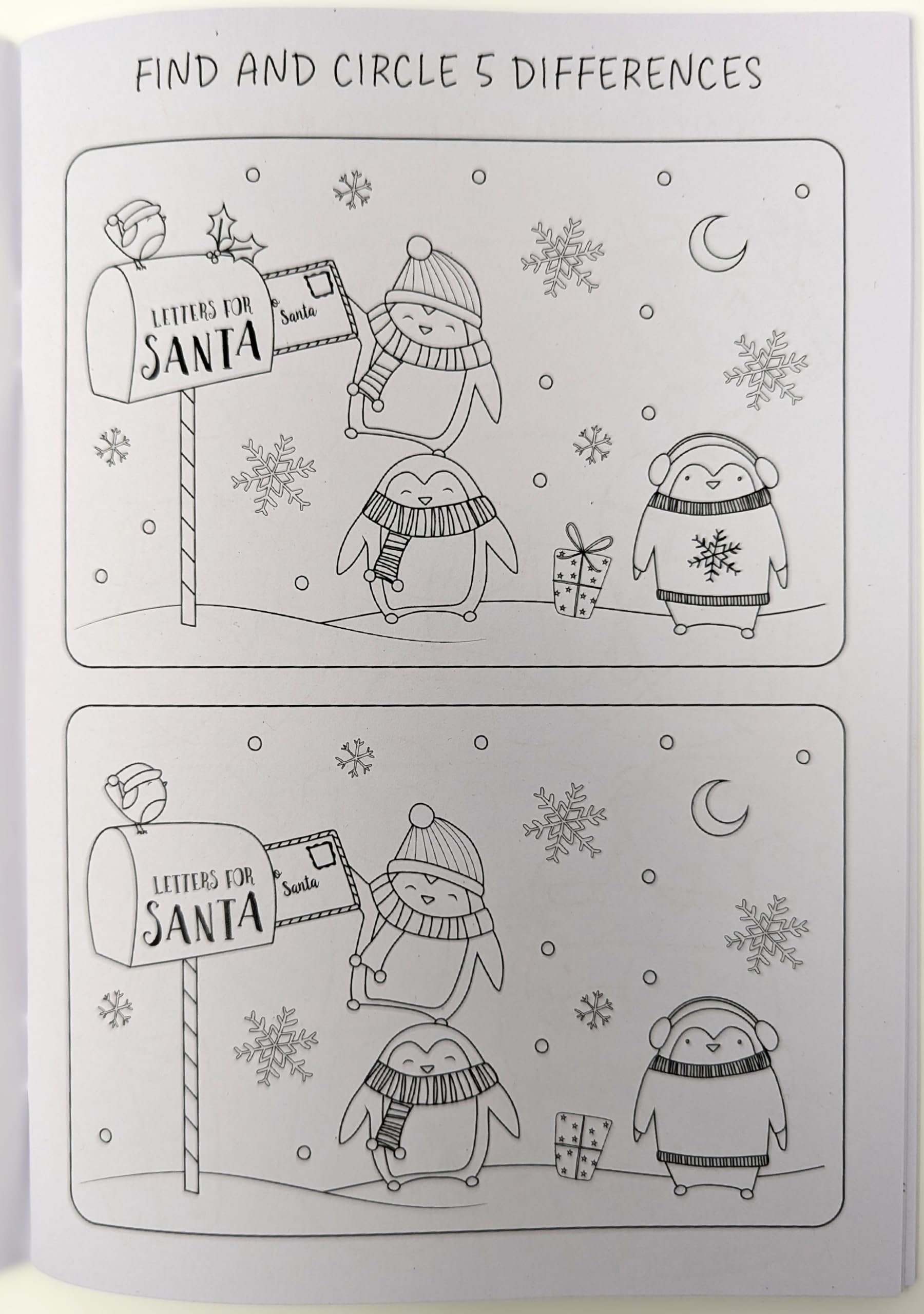 YLAB Christmas activity book set for kids includes three festive A4 coloring, dot-to-dot, and puzzle books with 48 recycled pages.