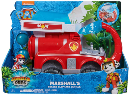 Paw Patrol Jungle Pups, Marshall’s Deluxe Elephant Vehicle with Projectile Launcher, Toy Truck with Action Figure, Kids’ Toys for Boys & Girls Aged 3 and Up