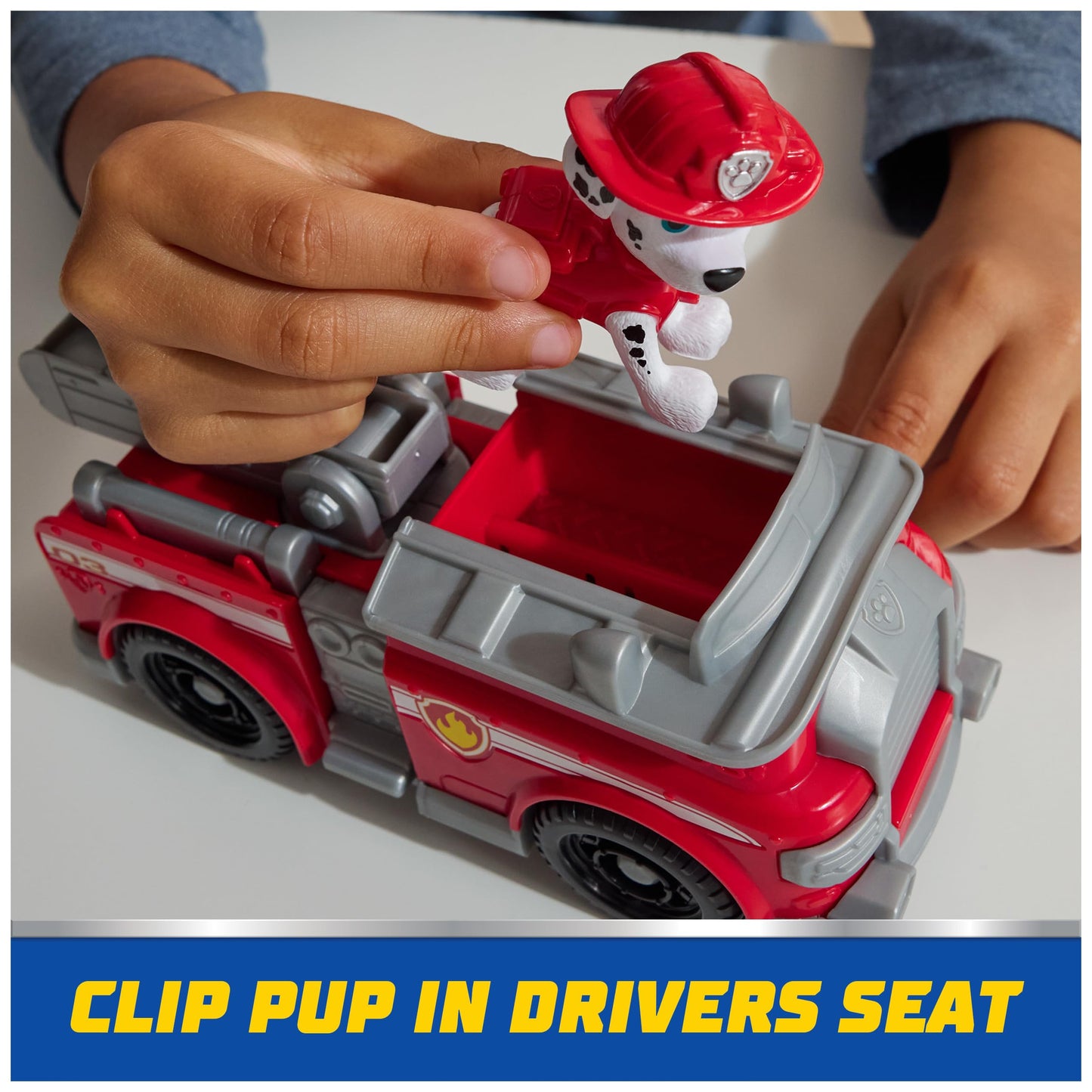 Paw Patrol, Marshall’s Fire Engine, Toy Vehicle with Collectible Action Figure, Sustainably Minded Kids’ Toys for Boys & Girls Aged 3 and Up