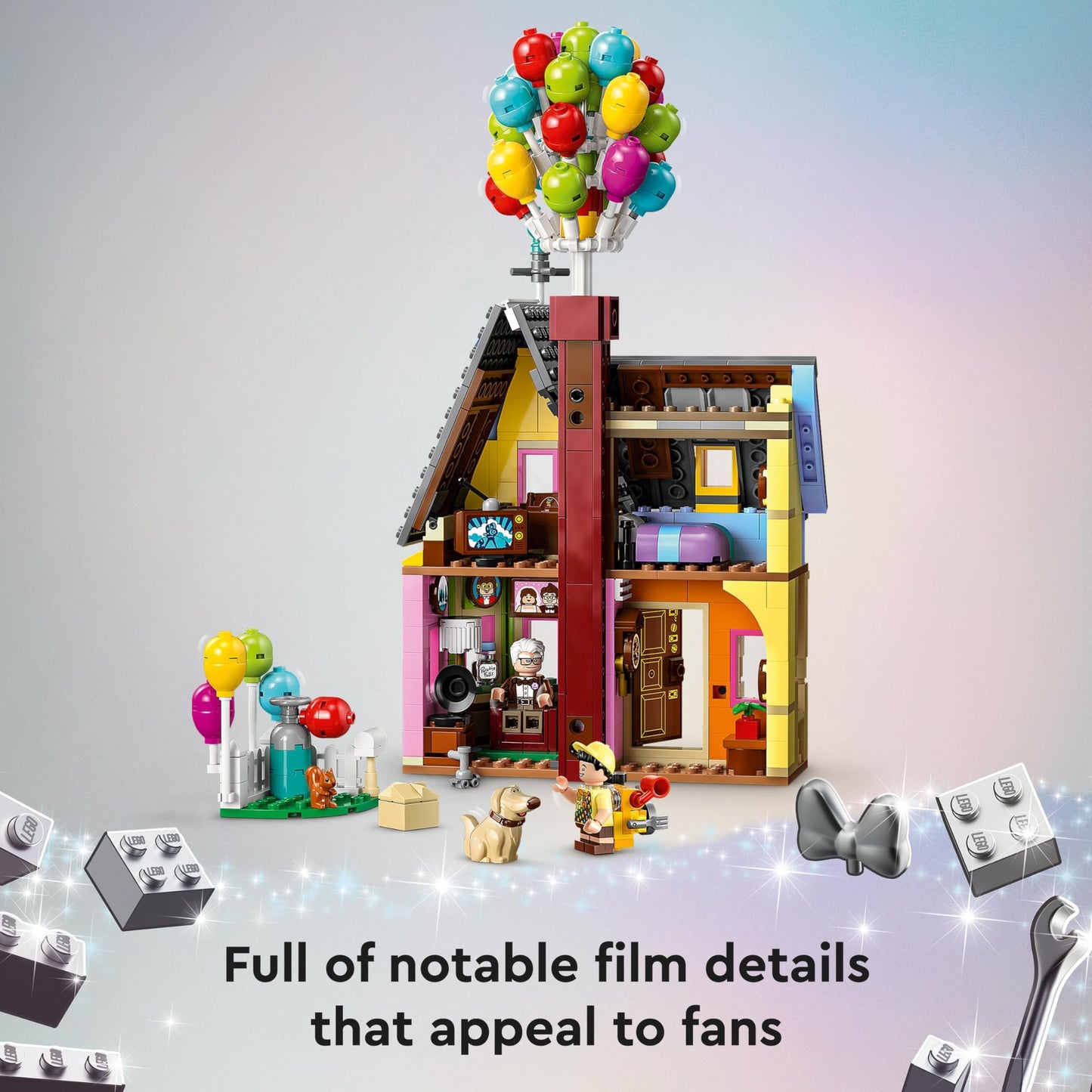 LEGO Disney and Pixar ‘Up’ House Buildable Toy with Balloons, Carl, Russell and Dug Figures, Collectible Model Set, Iconic Gift Idea for Kids, Girls & Boys 43217