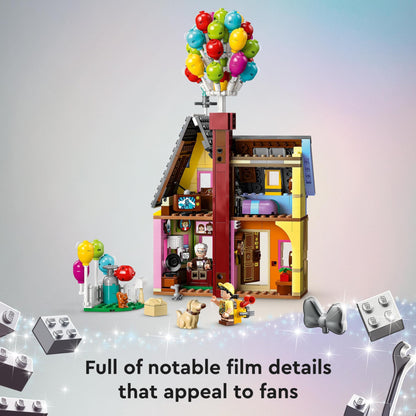 LEGO Disney and Pixar ‘Up’ House Buildable Toy with Balloons, Carl, Russell and Dug Figures, Collectible Model Set, Iconic Gift Idea for Kids, Girls & Boys 43217