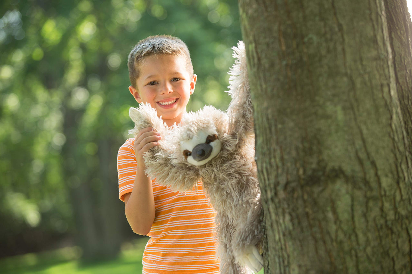 Wild Republic 12257 Sloth Plush, Soft Toy, Cuddlekins, Grey, 30 cm