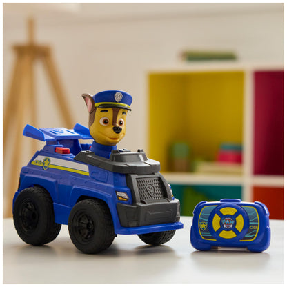 Paw Patrol Chase RC Action Cruiser, Remote Control Car with LED Lights and Easy-Steer Controller, Pretend Play Kids Toys for Boys and Girls Ages 3 and Up