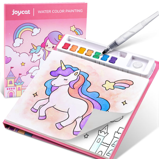 JoyCat Paint with Water Coloring Books for Toddlers, Watercolor Painting Sets for Kids Ages 3-5 4-8, Arts and Crafts Drawing Activities Toy Birthday Gift for Boys Girls
