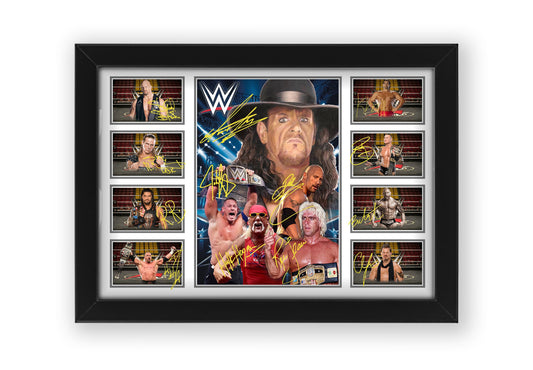 WWE Wrestling Print - Limited Edition Autograph Fan Gift – Collectible Memorabilia Merchandise (Unframed A4 (30x21cm))