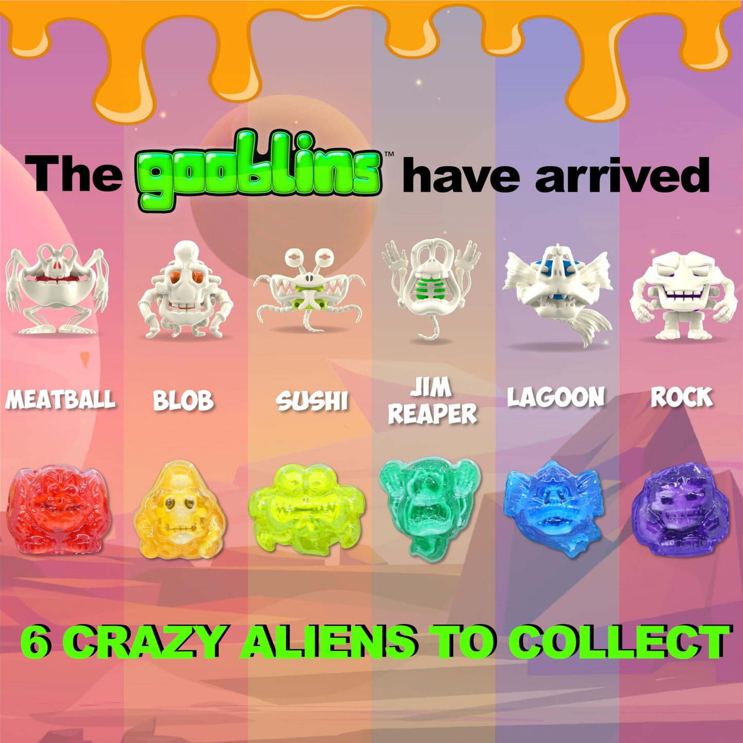 Canal Toys So Slime Gooblins Slime Gift Set with colorful slime, figurines, hidden skeletons, and internal surprises for children.