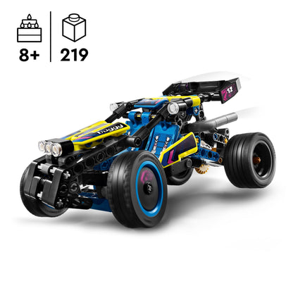 LEGO Technic Off-Road Race Buggy model, showcasing realistic features and vibrant design, ideal for kids aged 8 and up.