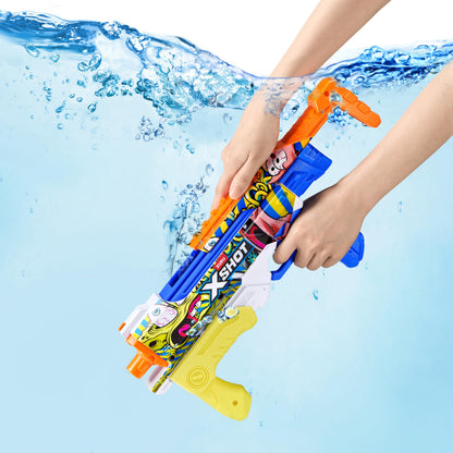 XSHOT Water SpongeBob Hyperload Water Blaster by ZURU – Fast-Fill Water Blaster with SpongeBob Design, 33ft Range & 500ml Tank, Outdoor Summer Toy for Kids Ages 5+, Beach & Backyard Fun