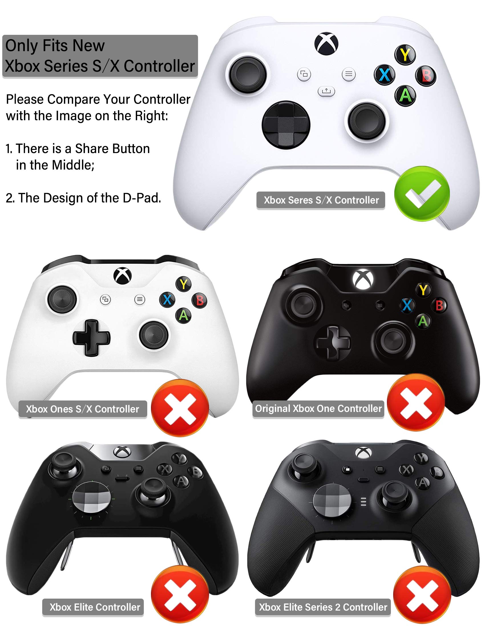 Red YoRHa laser carving silicone skin for Xbox Series X/S controller with 8 black pro thumb grips, custom gaming accessory.