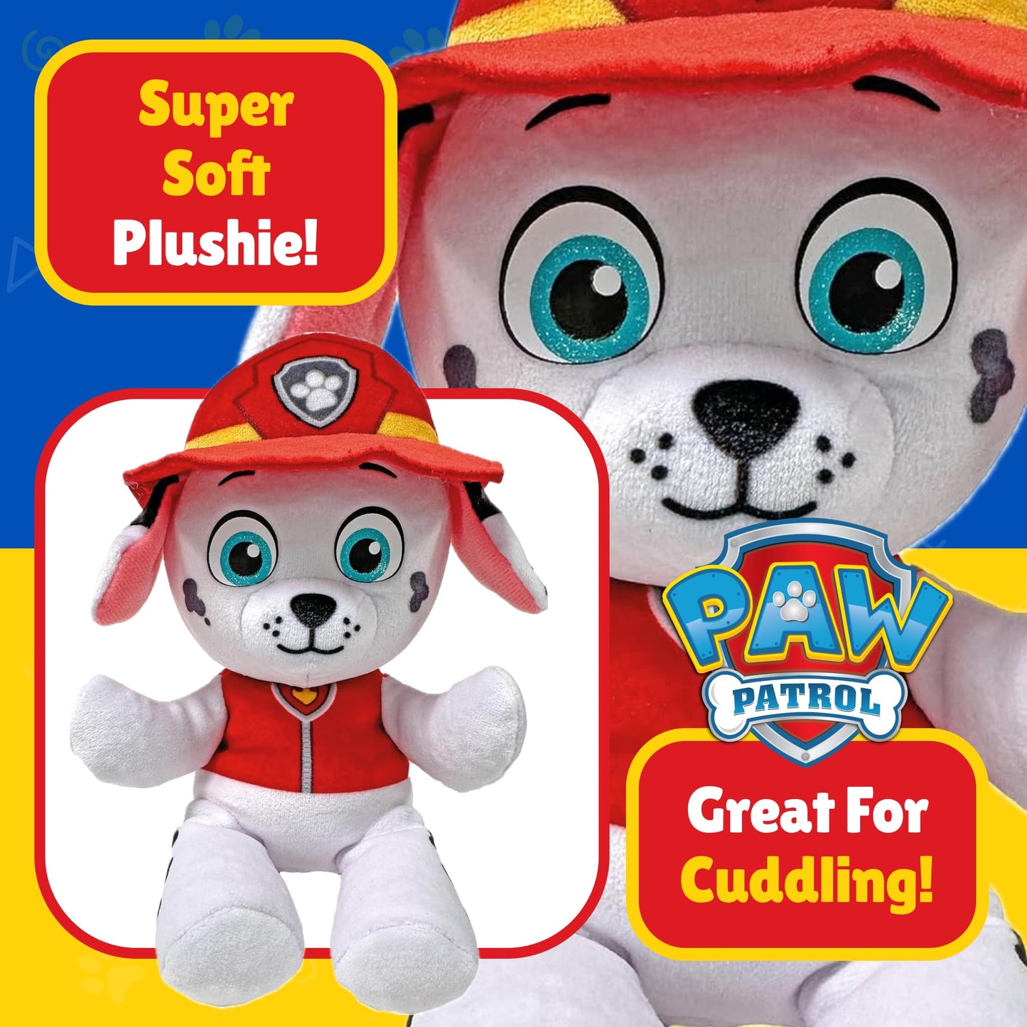TY Marshall Paw Patrol Soft Plush Toy for Kids, Cuddly Teddy, Collectible Stuffed Toy, Beanie Babies Range, Regular