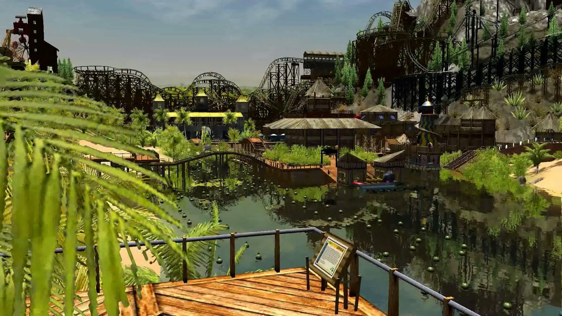 Atari RollerCoaster Tycoon 3 Complete Edition game for PS5, featuring colorful rollercoaster park scene on the cover.