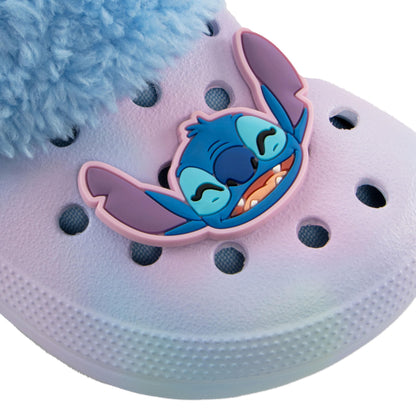 Disney Stitch Shoes | Lilo and Stitch Girls Clogs | Fleece Lined Clogs | Blue 12