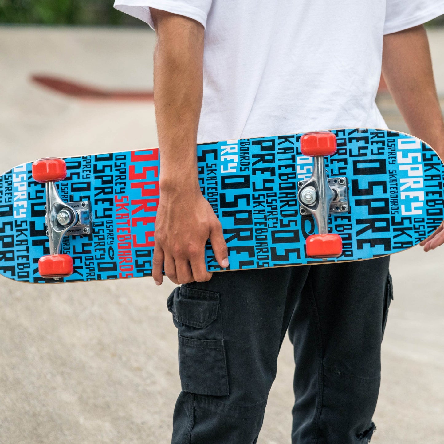 Osprey | Complete Skateboard 31 x 8-inch, Double Kick 9 Ply Chinese Maple Deck for Kids, Teens Adult and Beginners, Repeat, Multiple Designs