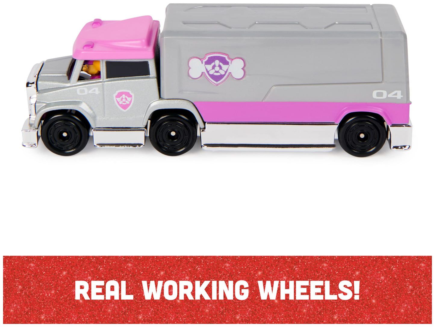 Paw Patrol, True Metal Chase, Marshall and Skye Collectible Big Truck Pups Toy Trucks (Amazon Exclusive) 1:55-Scale, Kids’ Toys for Ages 3 and up