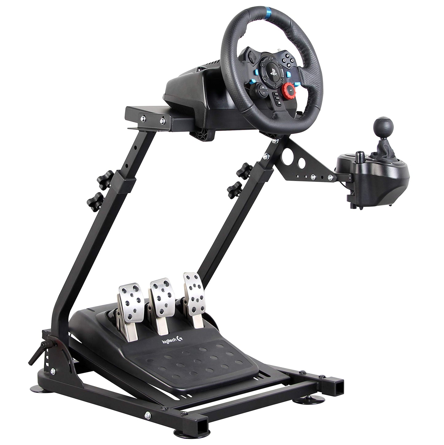 Cirearoa professional racing wheel stand for Logitech G25 G27 G29 G920, PS4, Xbox, Fanatech racing gaming simulator setup.