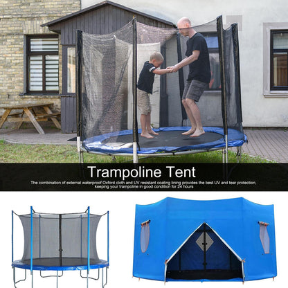 Trampoline Tent Cover - 8ft 10ft 12ft Sun Protection Round Trampolines Shade Top Cover, Anti-tear Trampolines Canopy For Birthday Parties, Camping, Picnics, Oxford Cloth