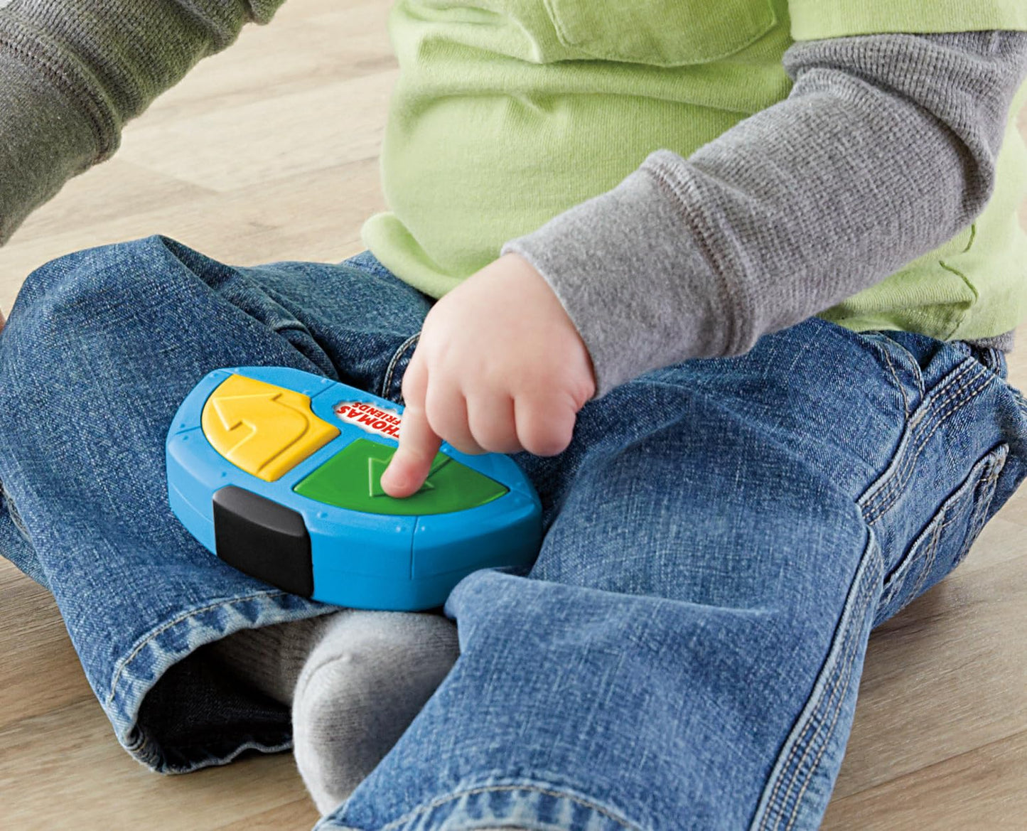 Thomas & Friends Fisher-Price My First Thomas & Friends R/C Thomas, battery-powered remote-controlled train engine with character phrases for toddlers, GPV86