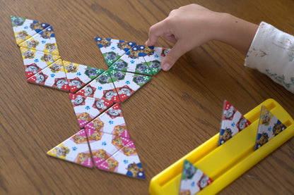 Triominos Junior: Paw Patrol | Match Your Favourite Paw Patrol Characters or Complete the Triangular Puzzle! | For 1-4 Players Ages 3+