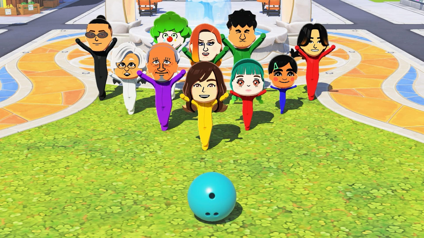 Nintendo Tomodachi Life: Living the Dream video game cover featuring colorful characters and playful scenery.