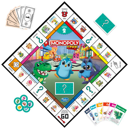 Hasbro Gaming Monopoly Junior, Family Board Game for 4+ Year Old Kids, Strategy Games for 2-6 Players