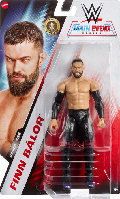 Mattel WWE Finn Balor Action Figure, Main Event Series #156, 6-inch Collectible Superstar with 14 Articulation Points & Life-Like Look, JGD31