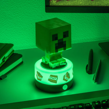 Paladone Minecraft Creeper Motion Sensor Room Guard and Night Light, Officially Licensed LED Lamp and Security Alarm for Kids Bedrooms, Teenagers, Home, Gift for Gamers
