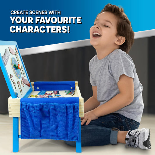 Paw Patrol Creation Station Table - Magnetic Creation Station, Counting, Colouring, Spelling, Time-Telling, Drawing, Colourful - Hours of Craft Fun for 3 Years and Up