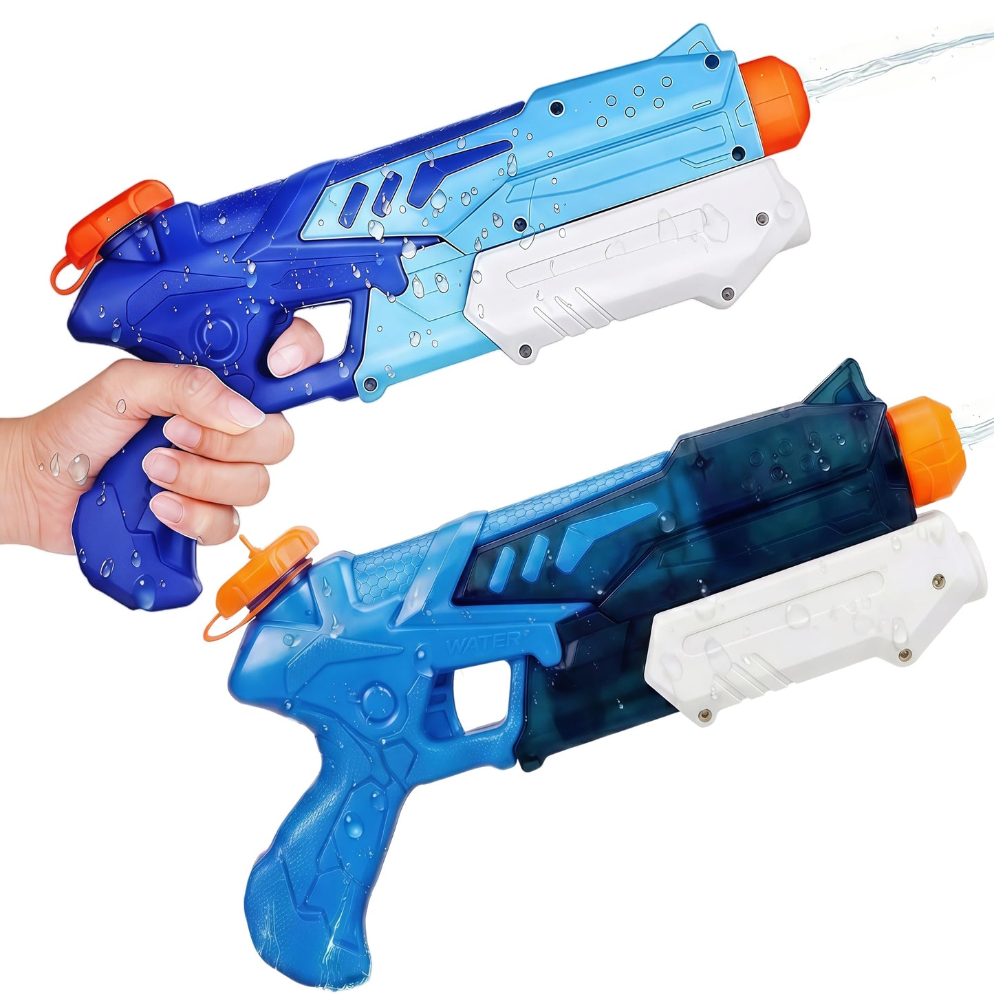 Vivyklfc water pistols with 300ml capacity, leak-proof squirt guns for kids and adults, suitable for pool, beach, and summer fun.