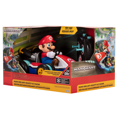 Nintendo Super Mario Kart 8 Mario RC Racer by Jakks Pacific with anti-gravity features, 360 spins, wheelies, and drifting.