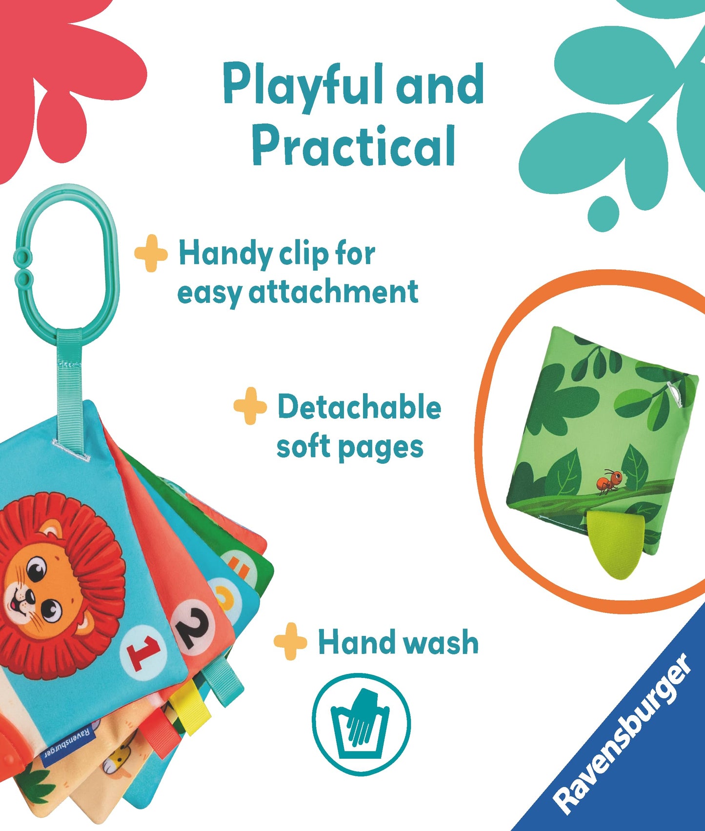 Ravensburger Play+ My First Numbers & Colours Book - Baby Sensory Toddler Activity Toys - 6 Months Up