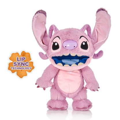 WOW! STUFF Disney Chatty Angel Deluxe , Puppetronic Angel, Puppet Animatronic, Over 50 Action and Sound Combinations , 30cm/12inches Height , Ages 6 to Adult, Pink