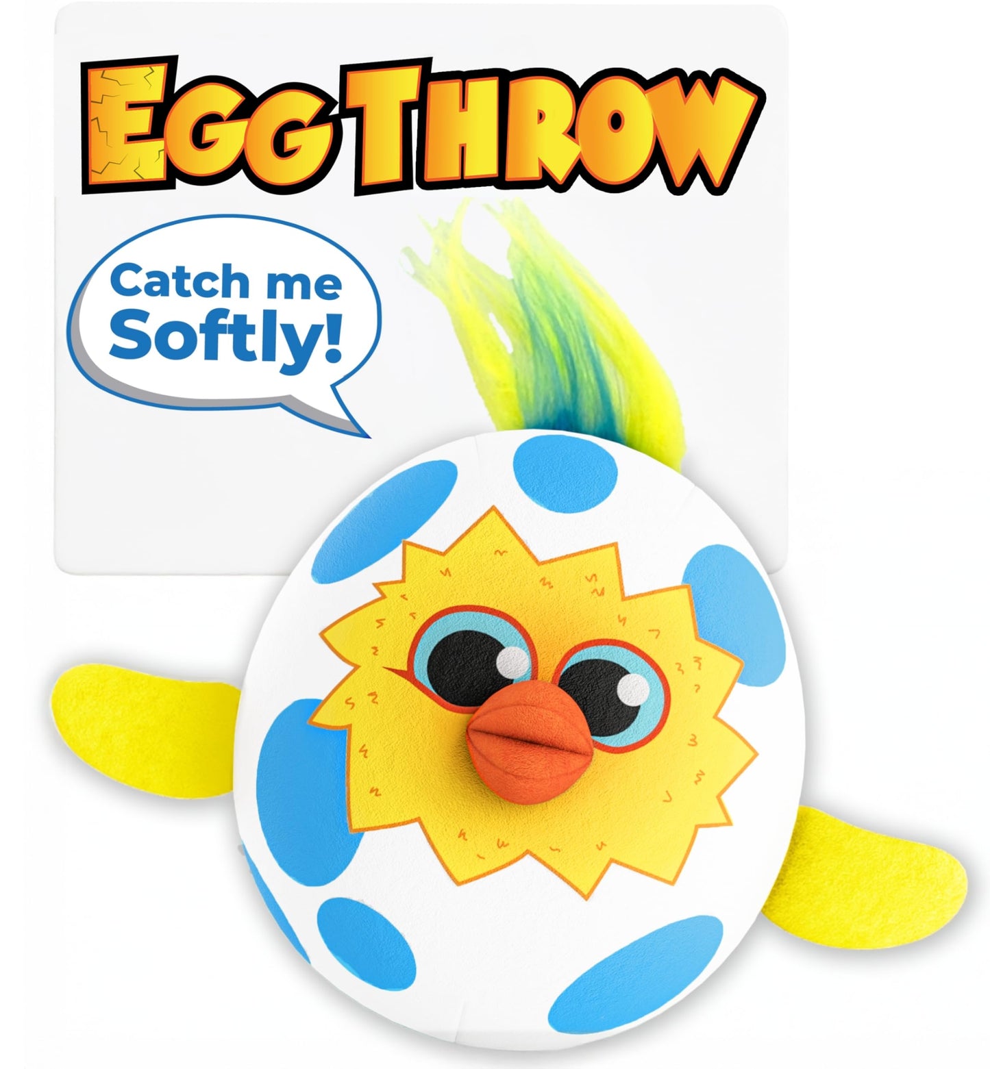 Move2Play, Egg Toss, Hilariously Wild and Fun, Active Play Kids Game, Birthday Game For Kids Ages 3, 4-8+, Preschool, Toddler, Indoor, Outdoor Toy