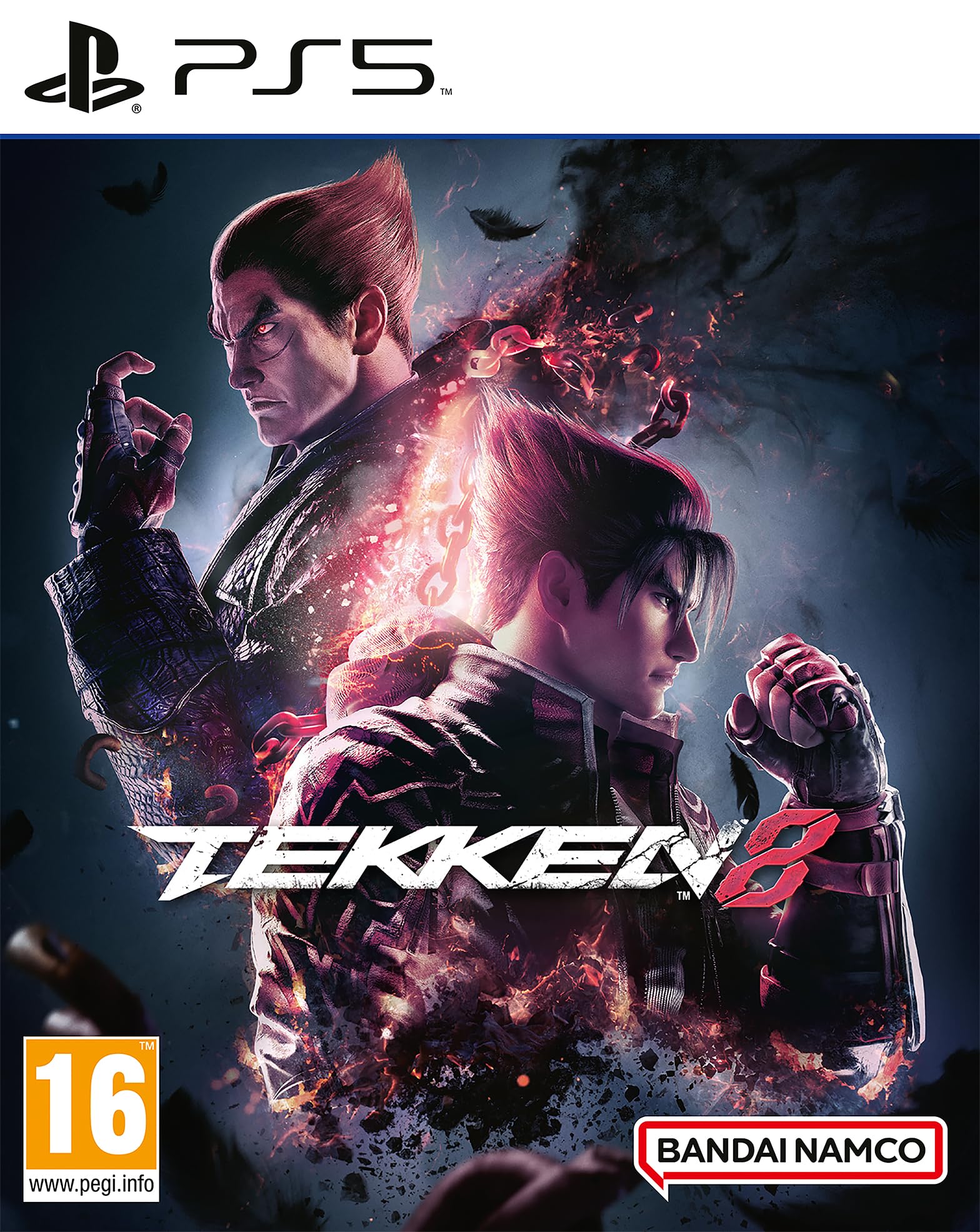 Bandai Namco Tekken 8 Standard Edition game for PS5, featuring cover art with fighting characters and vibrant graphics.
