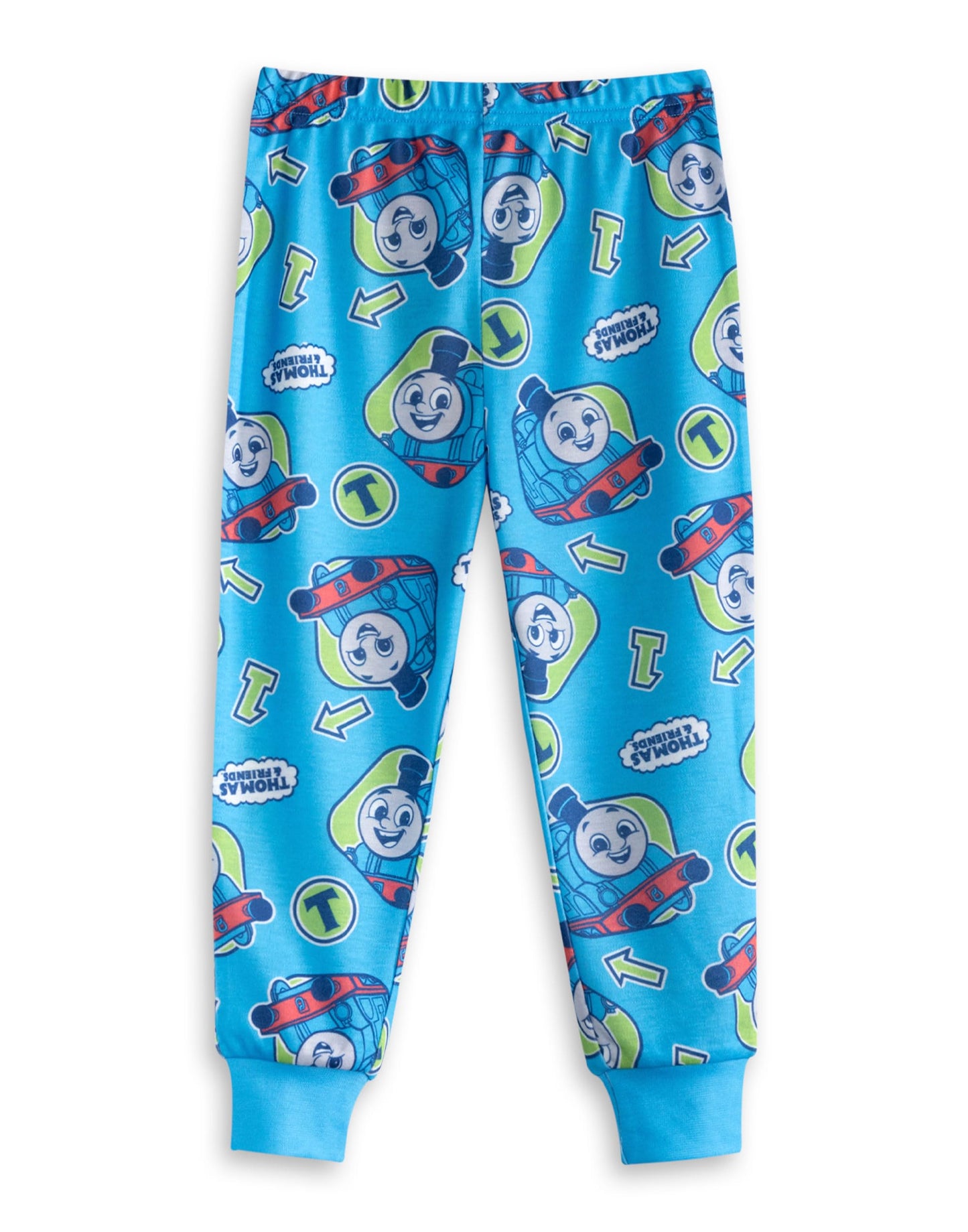 THOMAS & FRIENDS Thomas and Percy Boys Short Sleeve Pyjama Set | Blue & Green Thomas the Tank Engine & Percy Long Leg PJs | Kids Cartoon Sleepwear | Thomas Merch - 5-6 Years