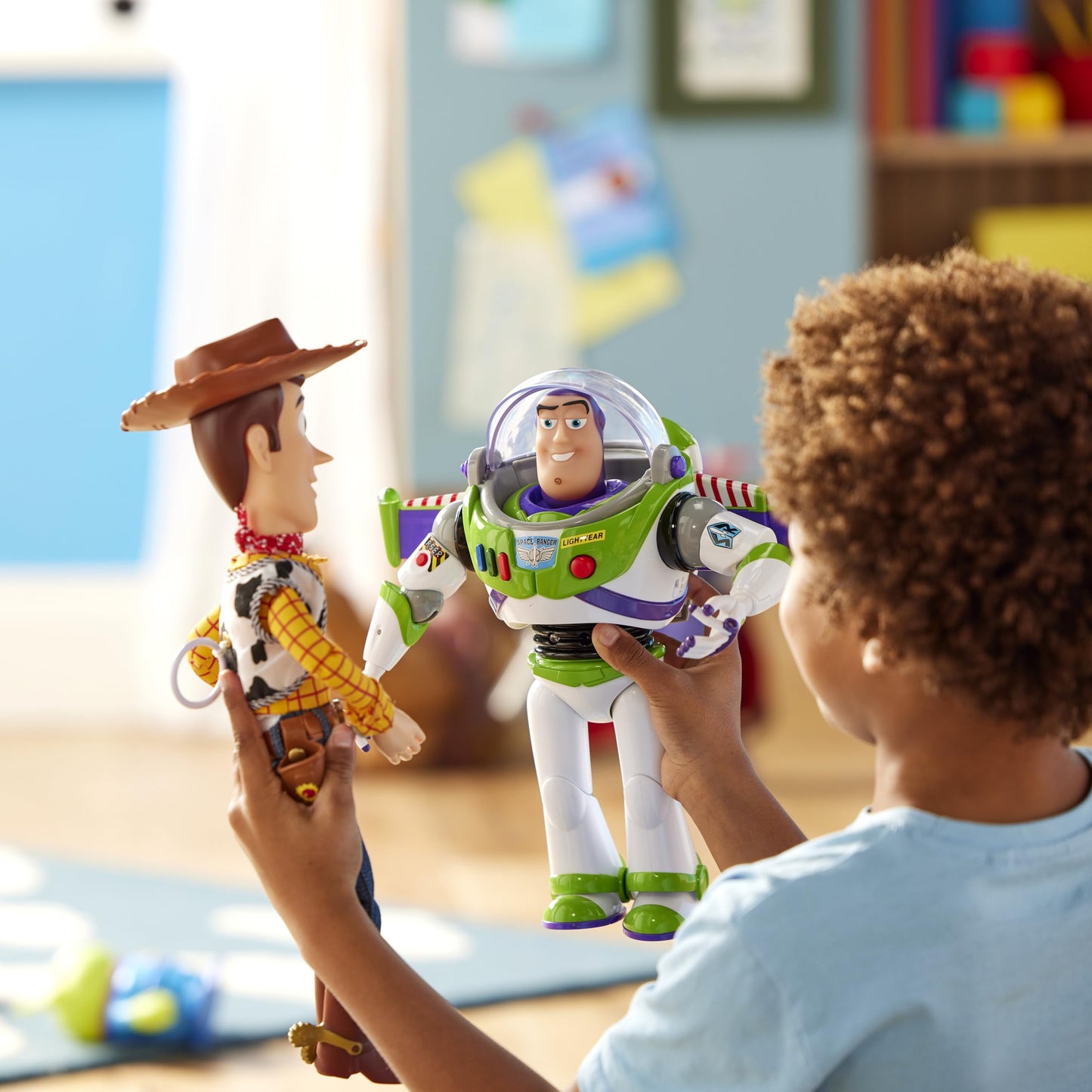 Disney Store Official Sheriff Woody Interactive Talking Action Figure, Pixar's Toy Story, 39cm/15”, Pull string Cowboy Doll Featuring 15+ English Phrases, Interacts with Other Characters, Ages 3+