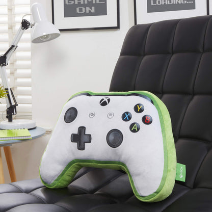 Green Xbox-themed scatter cushion pillow featuring a spherical design and Coco Moon branding, perfect for gaming room decor.