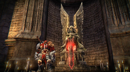Darksiders Warmastered game for PlayStation 5 showing cover art with dark fantasy artwork and THQ Nordic branding.