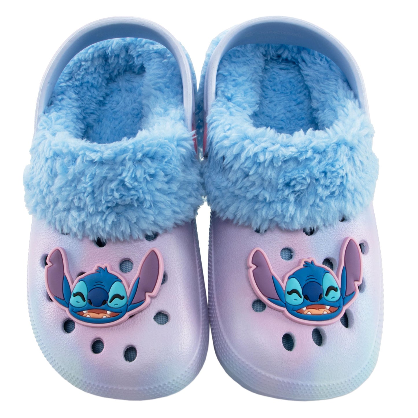 Disney Stitch Shoes | Lilo and Stitch Girls Clogs | Fleece Lined Clogs | Blue 12