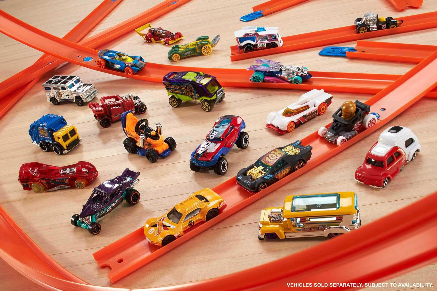 Hot Wheels 50-Car Pack of 1:64 Scale Vehicles Individually Packaged, Gift for Collectors & Kids Ages 3 Years Old & Up, CGN22