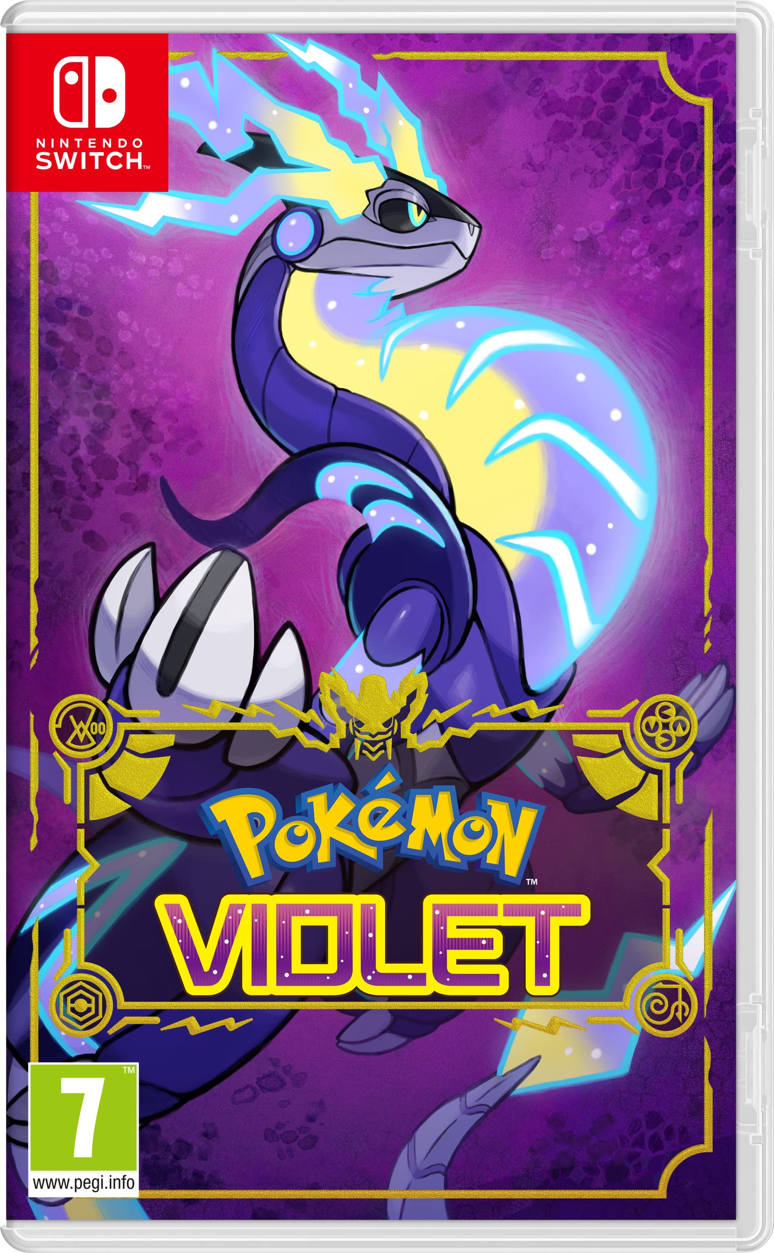 Nintendo Pokémon Violet for Nintendo Switch game case showing artwork and title on the cover.