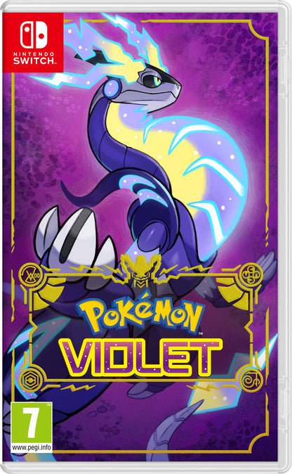 Nintendo Pokémon Violet for Nintendo Switch game case showing artwork and title on the cover.