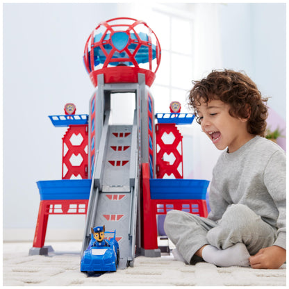 PAW PATROL: The Mighty movie, XXL headquarters from the movie, 91 cm high, includes 2 toy figures and 1 base vehicle, light and sounds, toy suitable for children from 3 years