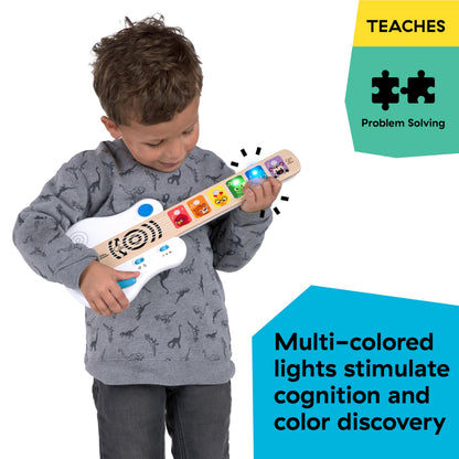 Baby Einstein Baby Musical Light Up Toy Guitar with magic touch, whammy bar, suitable for babies 6 months and older.