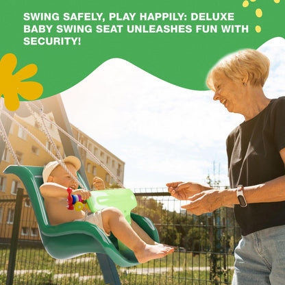 Deluxe Baby Swing Seat - with Secure Safety System