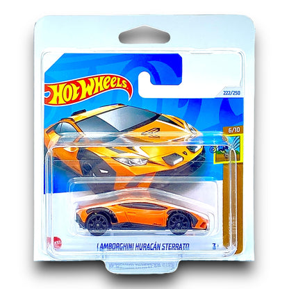Hot Wheels Lamborghini Huracan Sterrato (Orange & Black) 6/10 HW Dirt - 2024-222/250 (Short Card) - includes a KLAS Car Keeper Protector Case - HRY87
