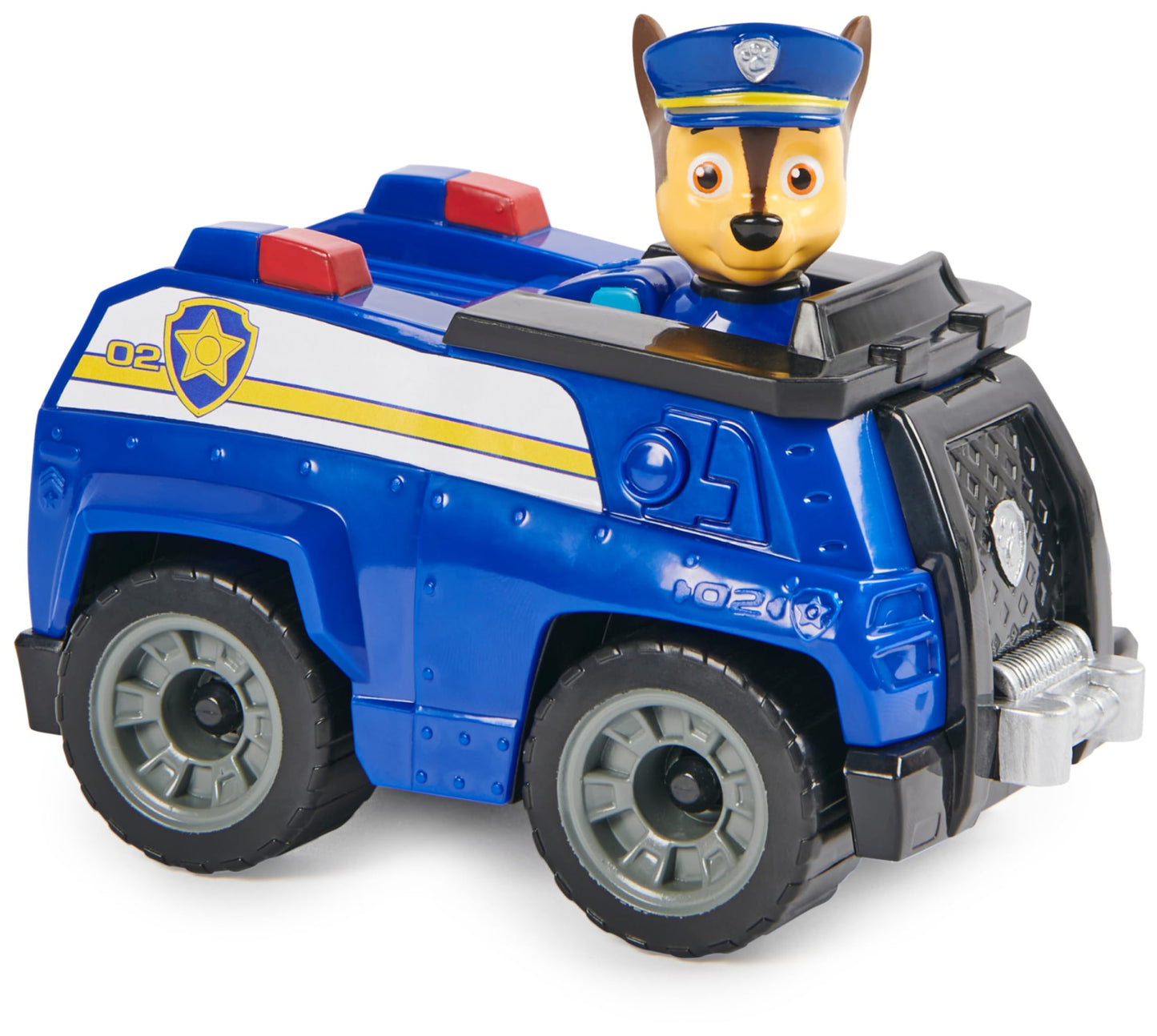 Paw Patrol, Chase’s Patrol Cruiser, Toy Car with Collectible Action Figure, Sustainably Minded Kids’ Toys for Boys & Girls Aged 3 and Up
