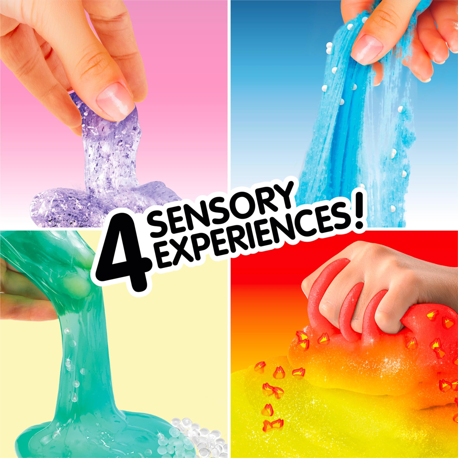 Canal Toys So Slime Xtra Sensations slime kit with four colorful sensory slimes, decorations, and storage pots for kids age 6+