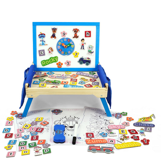 Paw Patrol Creation Station Table - Magnetic Creation Station, Counting, Colouring, Spelling, Time-Telling, Drawing, Colourful - Hours of Craft Fun for 3 Years and Up